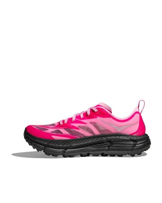 Hoka One One Pink Mafate Speed 4 Lite Lace-Up Sneakers for men