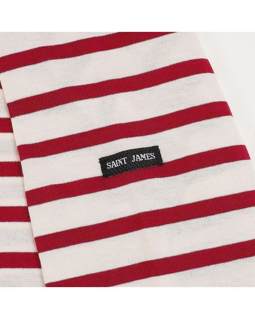 Saint James Red Long-Sleeve T-Shirt