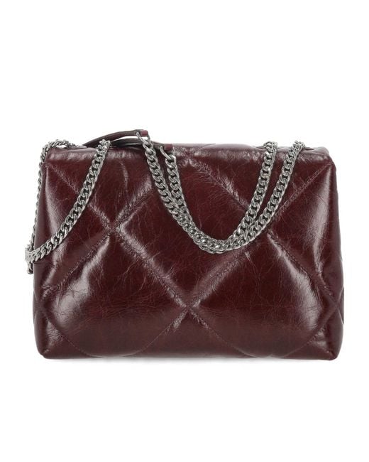 Tory Burch Purple Kira Embellished Convertible Shoulder Bag