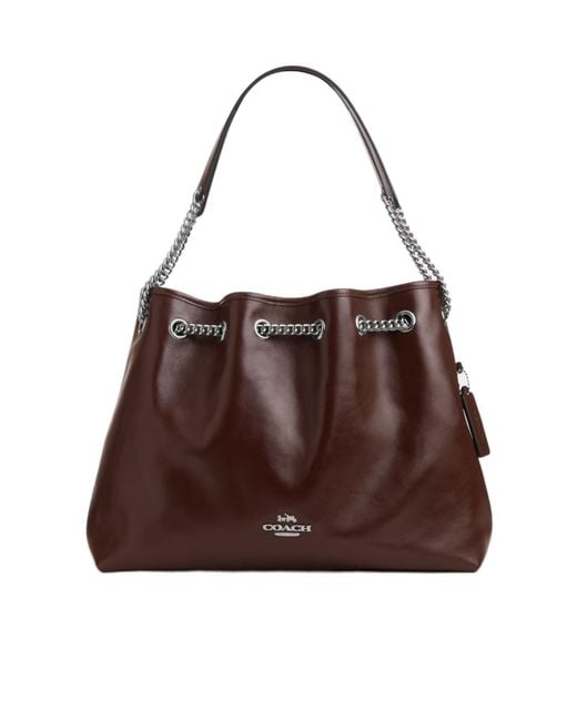 COACH Brown Evelyn Handbag