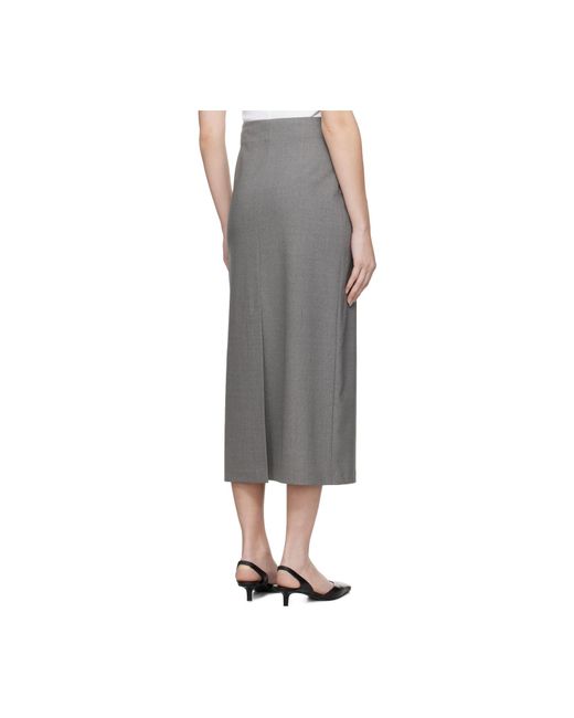Loulou de Saison Black Slit Skirt