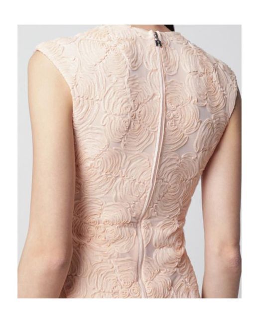 ROTATE BIRGER CHRISTENSEN Natural Floral-Detail Sleeveless Mini Dress