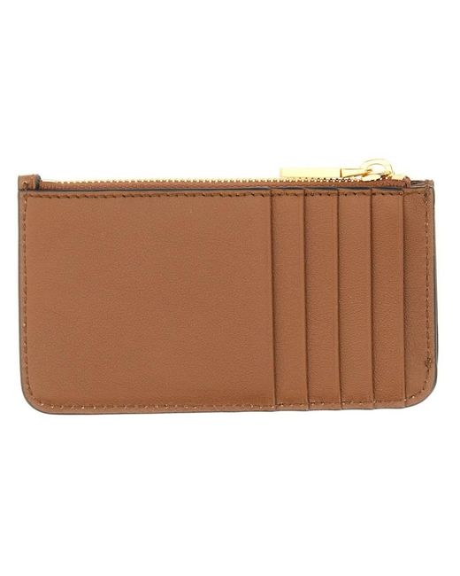 Bally Brown Leather Card Holder