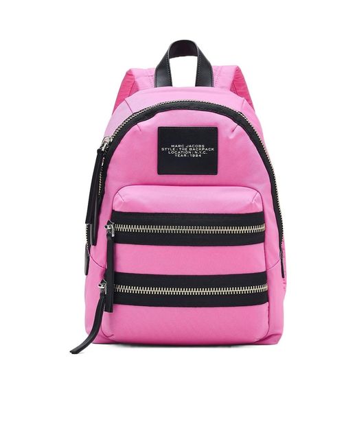 Marc Jacobs Pink The Biker Medium Backpack