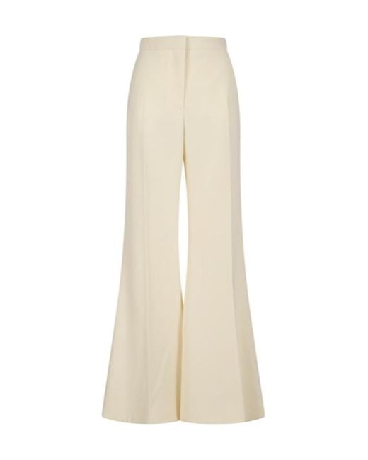 Givenchy Natural Mid-Waisted Wide-Leg Pants