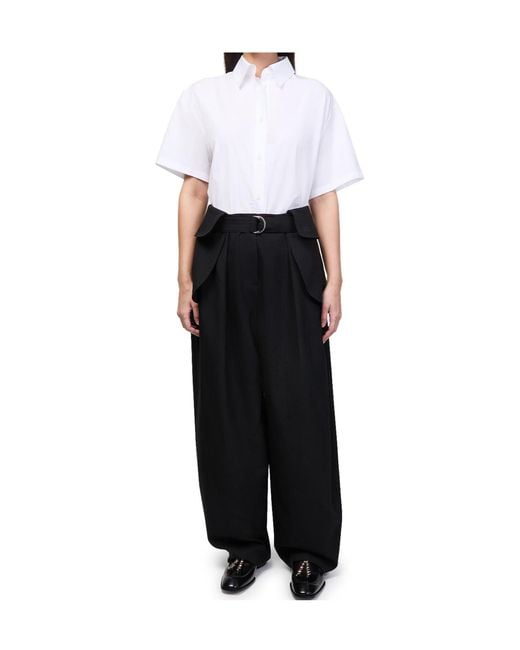Loewe Black Wool Cargo Pants