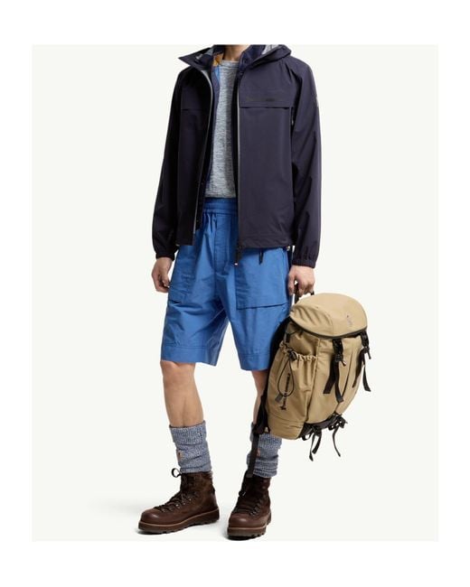 Moncler Blue Grenoble Shipton Hooded Performance Jacket for men