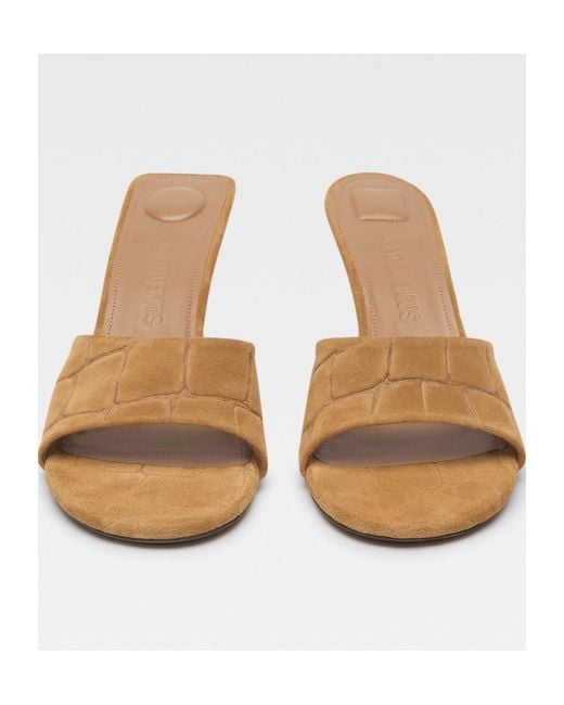 Jacquemus Natural The Cubisto Mules