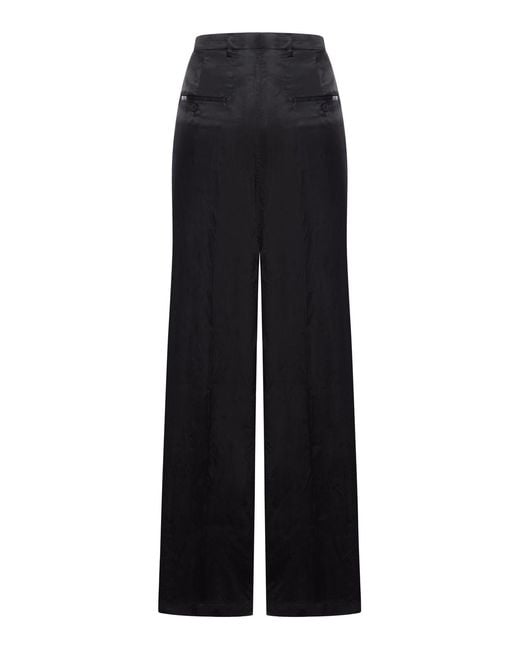 Rick Owens Black Straight Leg Pants