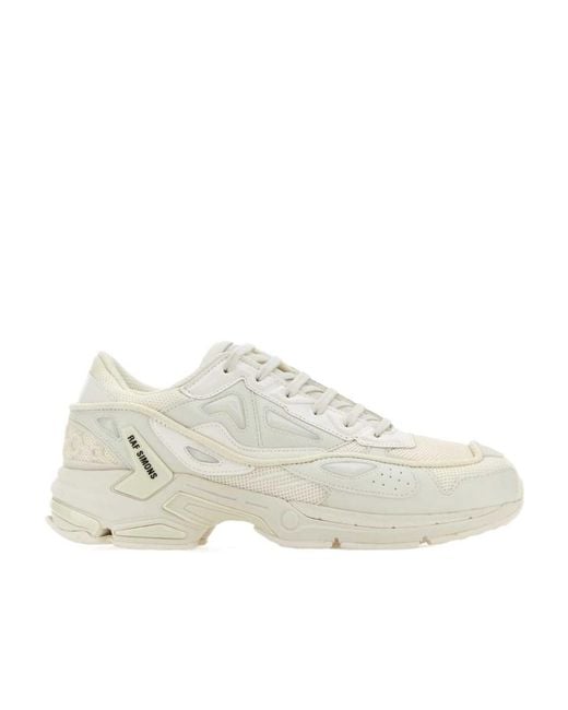 Raf Simons White Logo Logo Low-Top Sneakers for men