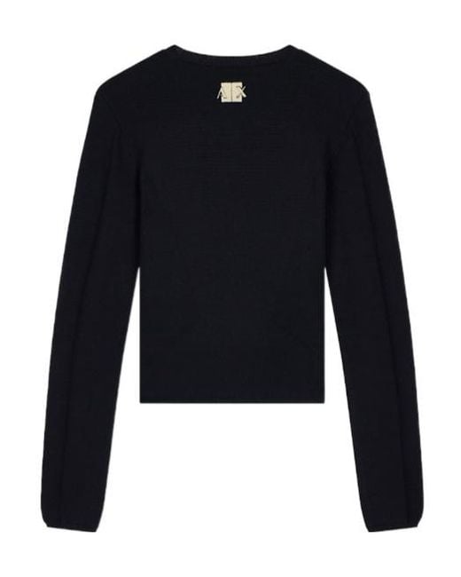 ARMANI EXCHANGE Blue Regular Fit Cardigan Knitted Recycled Viscose And Nylon