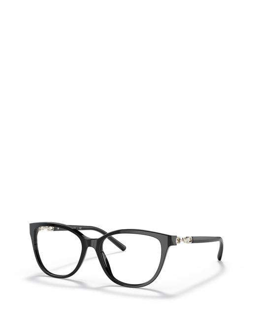 Emporio Armani White Cat-Eye Frame Glasses