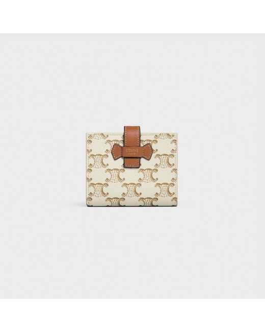 Céline Natural Small Strap Wallet