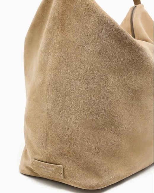 Emporio Armani White Zip Shoulder Bag