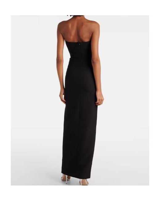 Roland Mouret White Strapless Crêpe Gown