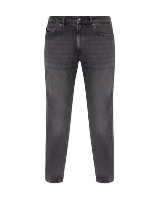 Versace Jeans Gray Couture Tapered Leg Jeans for men