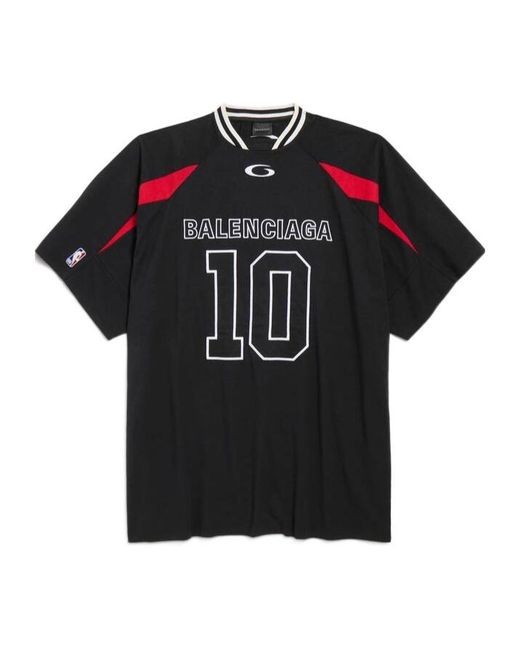 Balenciaga Black Nba Collaboration Oversized T-Shirt for men