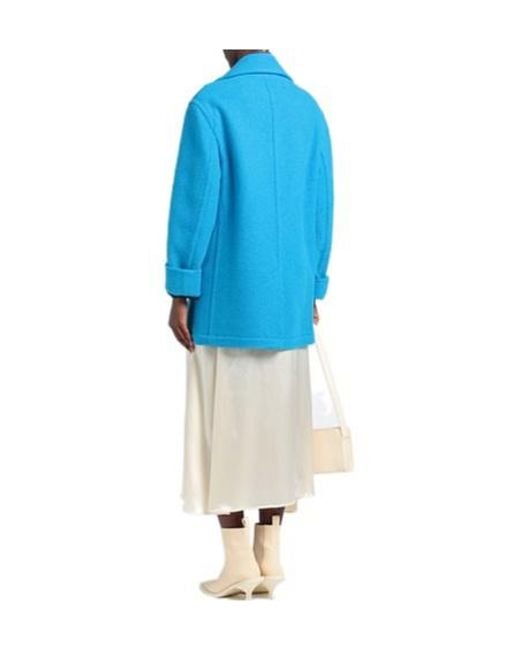 Marni Blue Simple Double- Woolen Coat