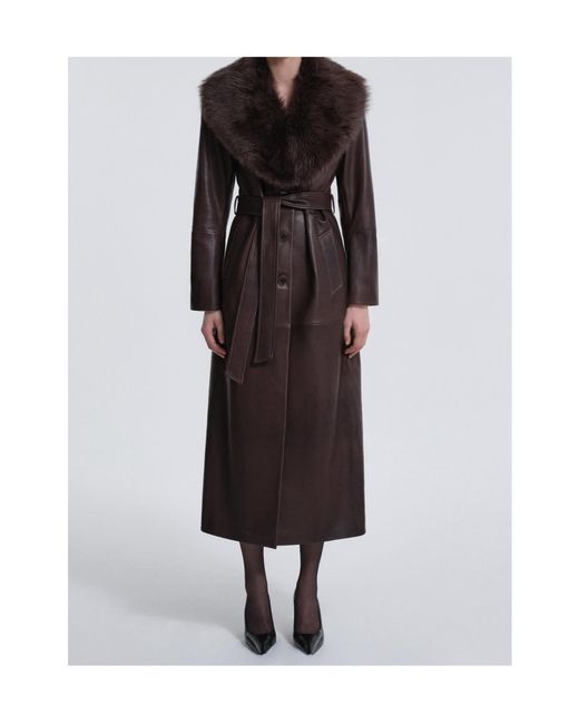Nour Hammour Black Long-Sleeved Coat
