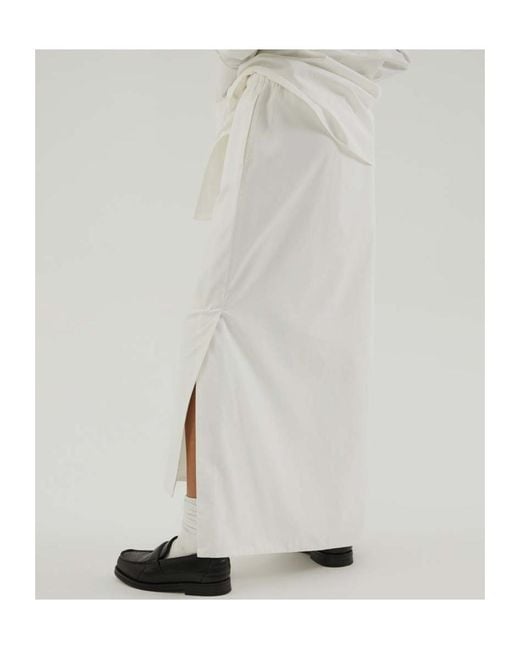 1989 STUDIO White Asymmetrical Midi Skirt