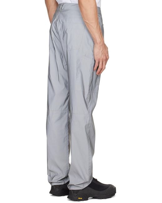 Helmut Lang Gray Belt Loops Slacks for men