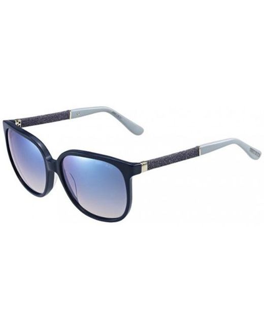 Jimmy Choo Blue Logo Sunglasses