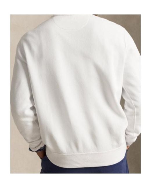 Polo Ralph Lauren White Polo Bear Graphic Sweatshirt for men