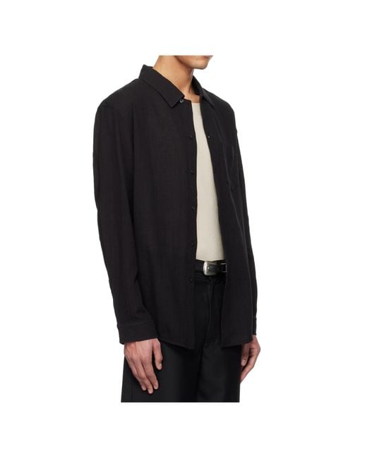Séfr Black Séfr Leo Lightweight Voile Shirt for men