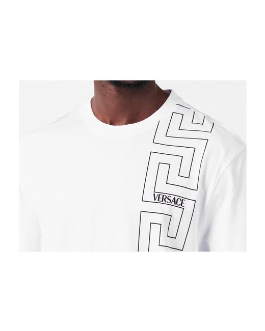 Versace White Cotton T-Shirt for men