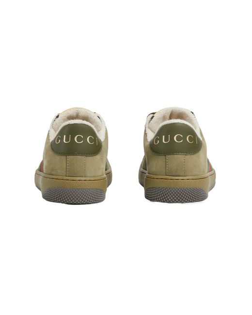 Gucci Green Children's Screener Sneaker