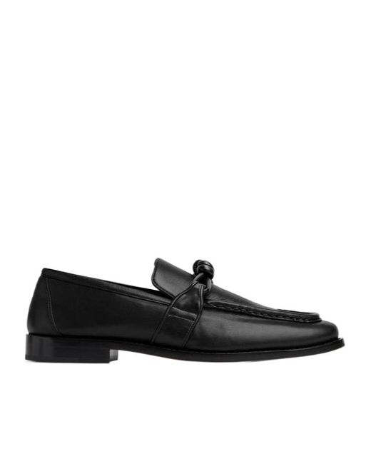 Bottega Veneta Black Astaire Slip-On Loafers for men