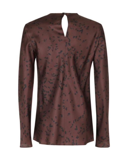 Alysi Brown Long-Sleeved Cover-Up