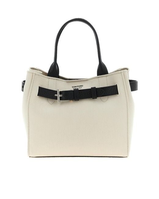 Tom Ford Natural Double-Handled Shoulder Bag