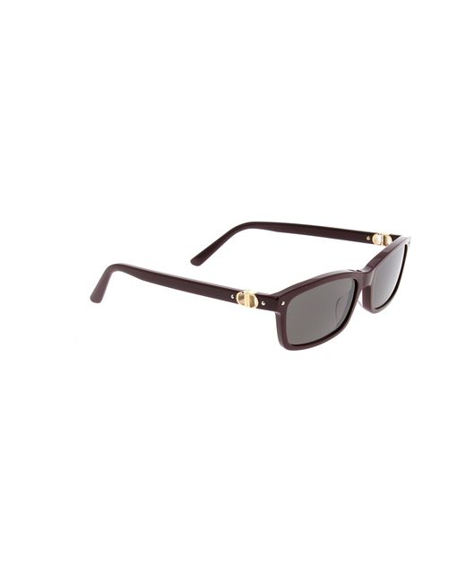 Dior White Eyewear Rectangular Frame Sunglasses