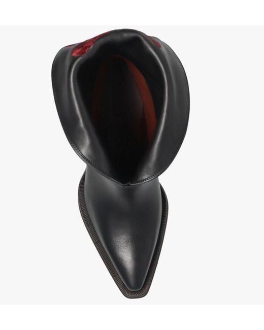 Chloé Black Pointed-Toe Ankle Boots