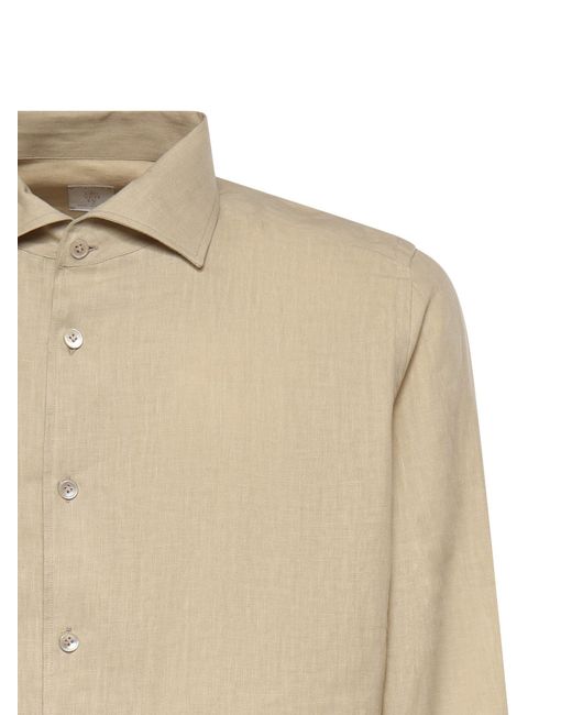 Eleventy Natural Classic Long-Sleeve Shirt for men