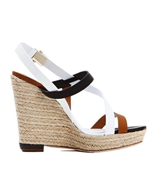 Dior Natural Wedge Sandals With Straps