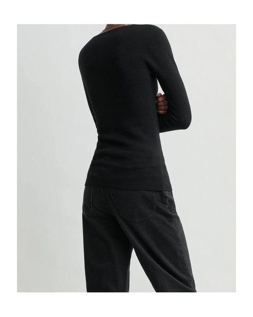 Totême  Black Long-Sleeved Knitwear