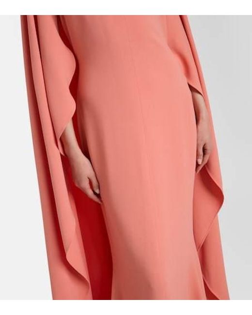 Elie Saab Pink Caped Gown