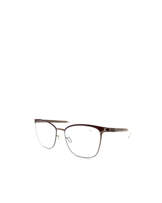 Mykita Metallic Meghan Rectangular Frame Glasses