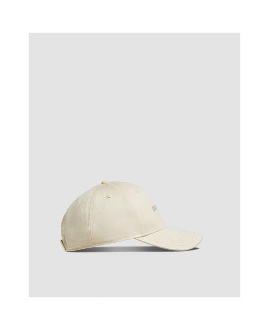 Moncler Natural Logo Embroidered Curved Peak Cap