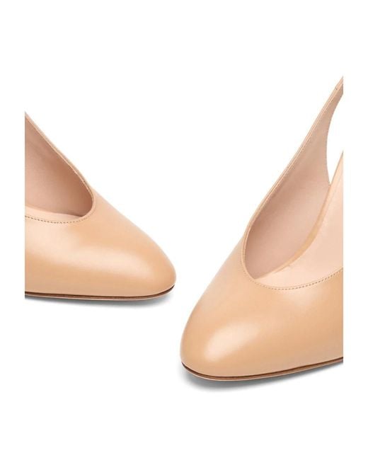 Stuart Weitzman Natural Madison Slingback 85