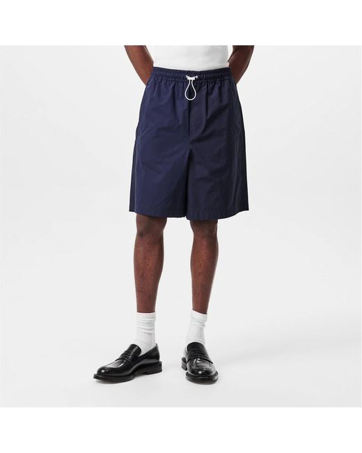 Gucci Blue Elastic Waist Shorts for men