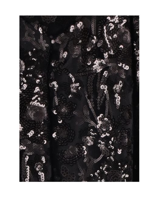 Niccolò Pasqualetti Black Cascata Sequined Skirt