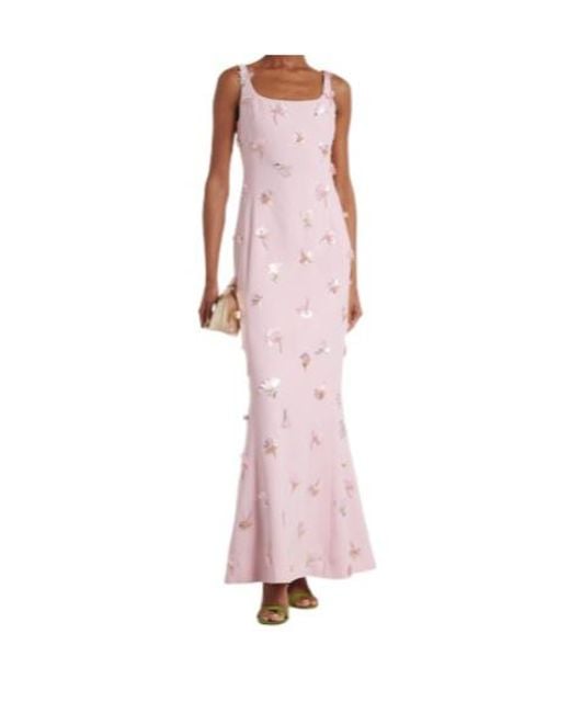 Jonathan Simkhai Pink Briella Embellished Gown