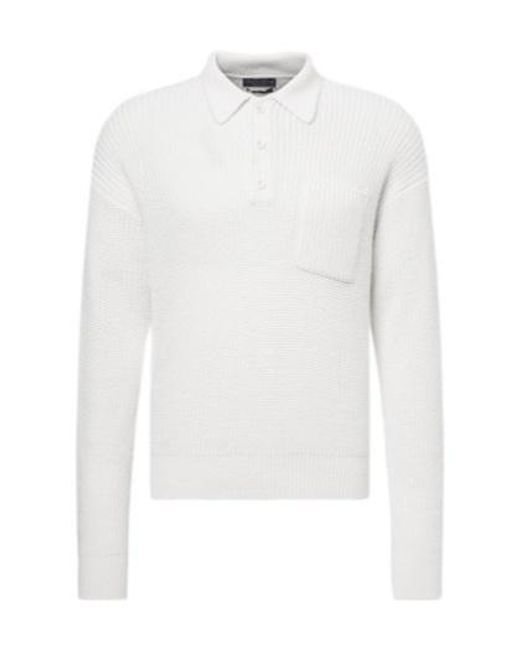Ralph Lauren White Lightweight Knit Sweater for men
