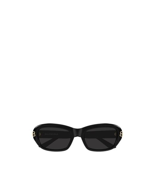 Balenciaga Black Eyewear Rectangular Frame Sunglasses