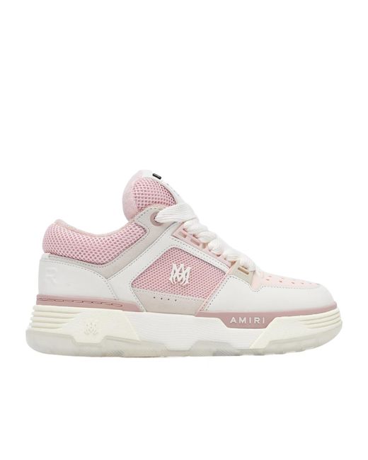 Amiri Pink Ma-1 Panelled Chunky Lace-Up Sneakers