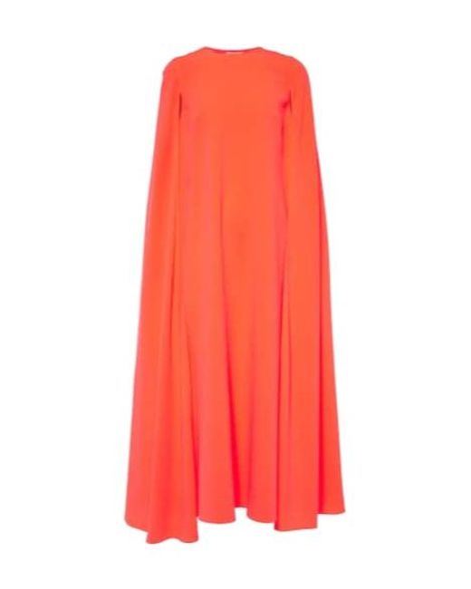 Roksanda Red Twiggy Caped Midi Dress