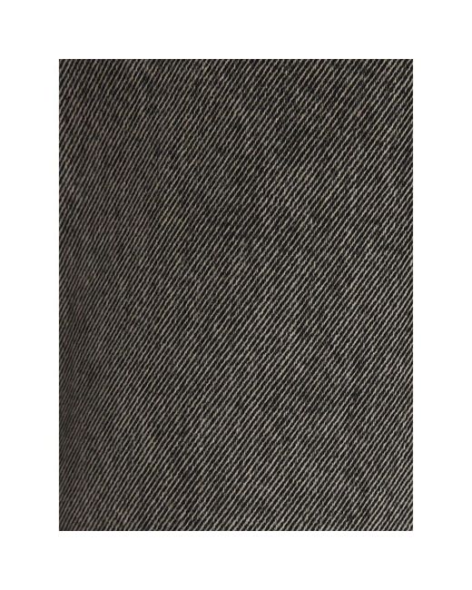Etro Gray Logo Embroidered Straight-Leg Jeans for men